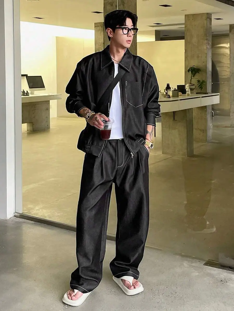 メンズ オーバーサイズ ジャケット セットアップ