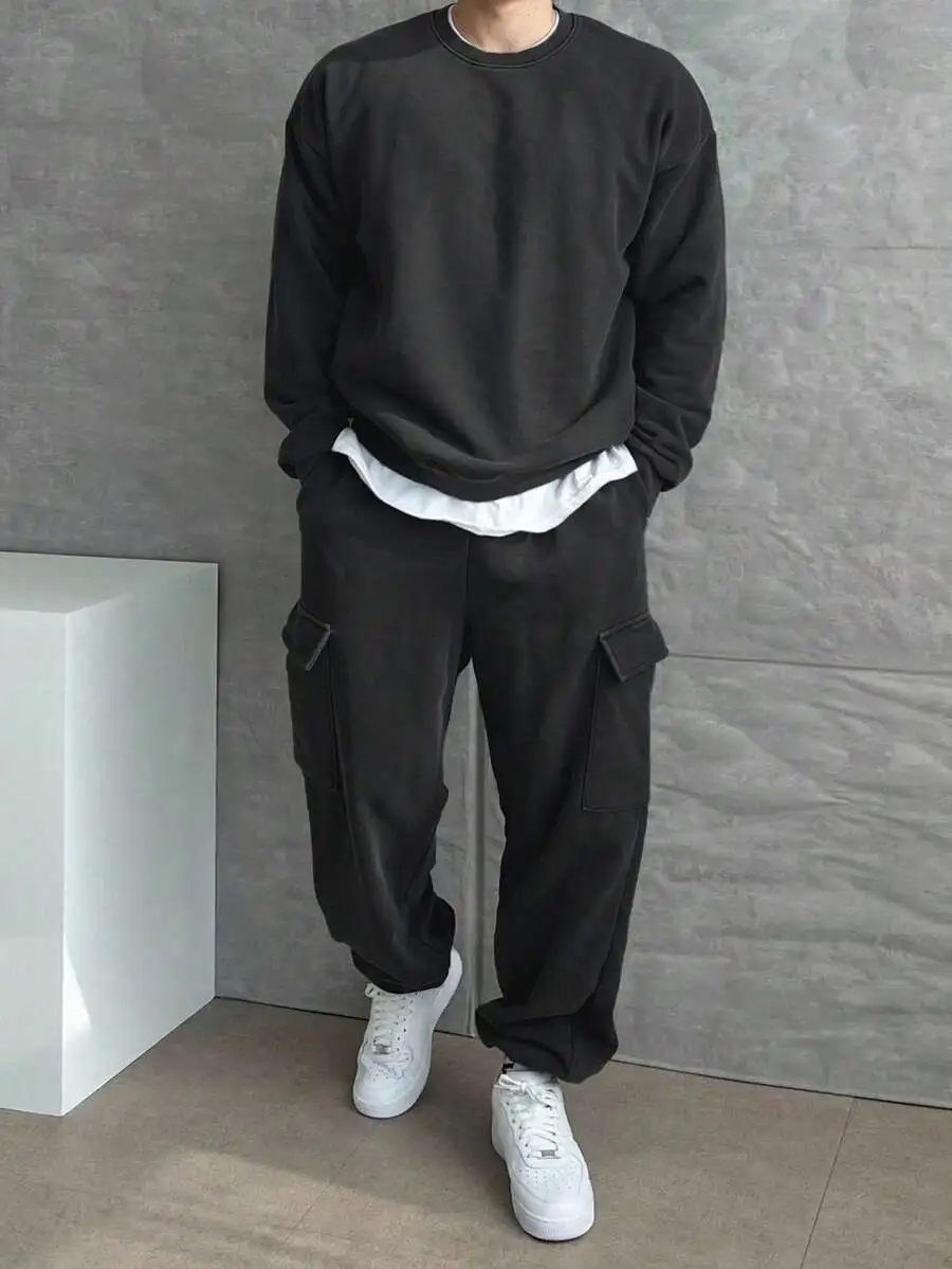セットアップ カジュアル 厚手 プルオーバー パンツセット