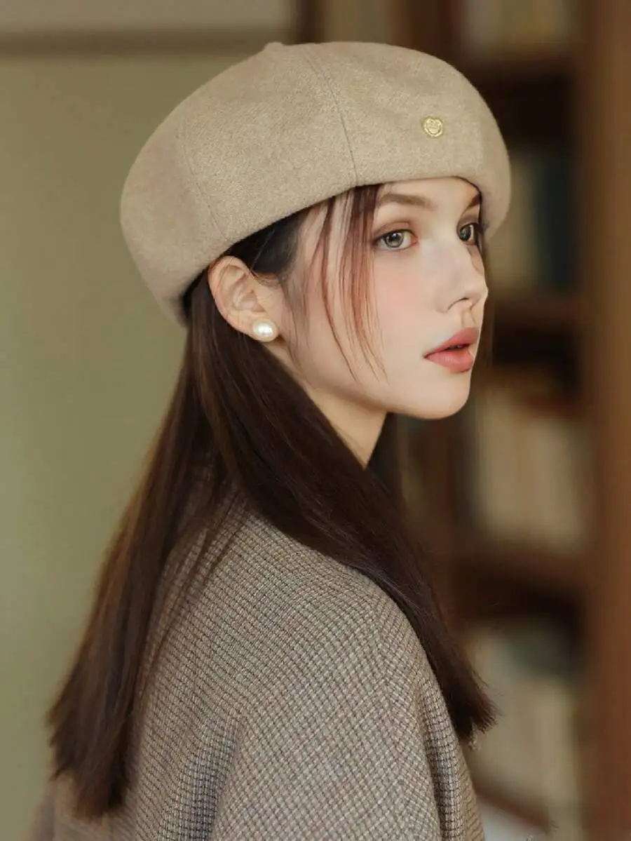 無地 ベレー帽 カジュアル 軽量 快適