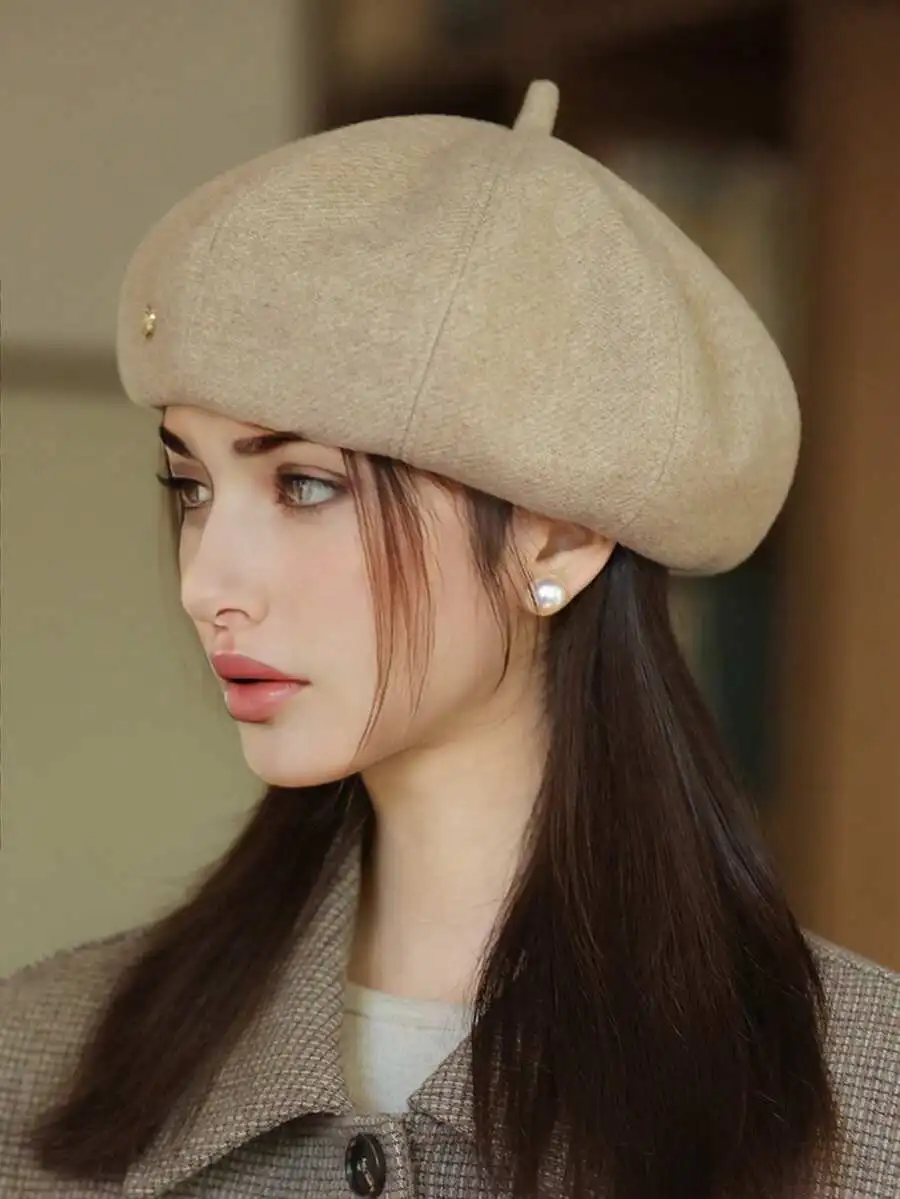 無地 ベレー帽 カジュアル 軽量 快適