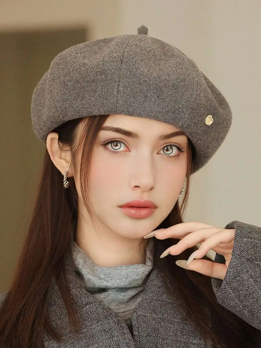 無地 ベレー帽 カジュアル 軽量 快適