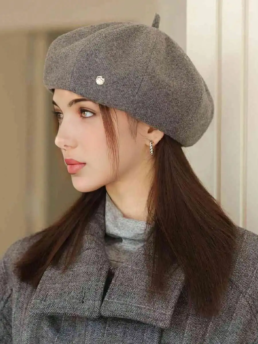 無地 ベレー帽 カジュアル 軽量 快適