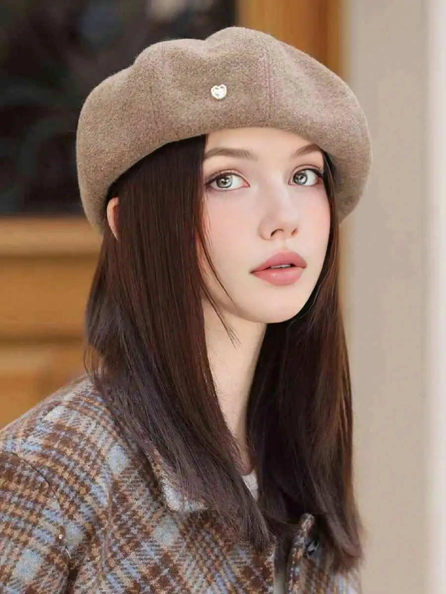 無地 ベレー帽 カジュアル 軽量 快適