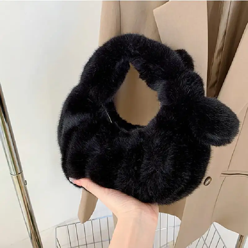 バッグ 5色展開 無地 可愛い ピンク ライトベージュ ブラック グレー グリーン