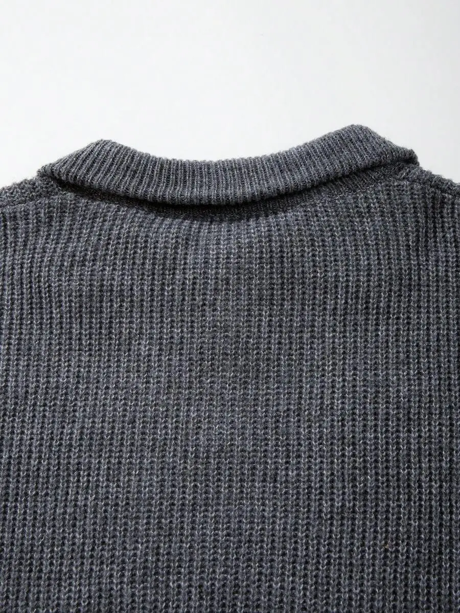 ニットカジュアル ルーズ プルオーバーセーター シンプル 通勤 カジュアル 長袖 ニットウェア