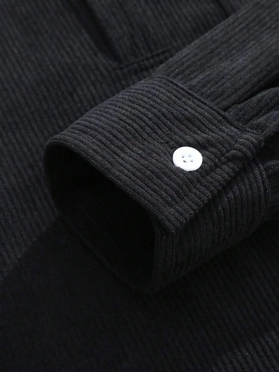 長袖 ポロシャツ カジュアル ルーズ フィット 無地 プルオーバー トップス