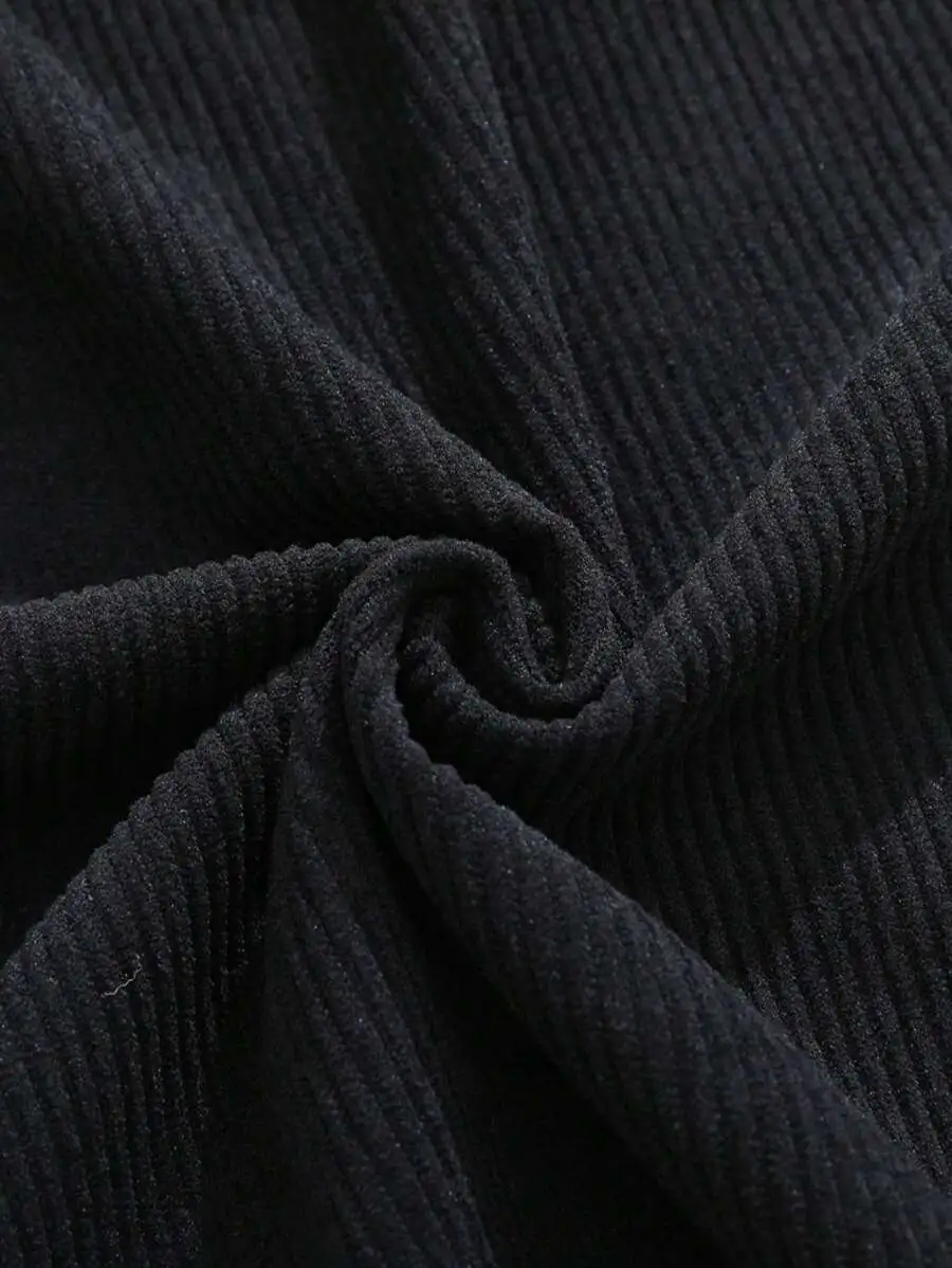 長袖 ポロシャツ カジュアル ルーズ フィット 無地 プルオーバー トップス