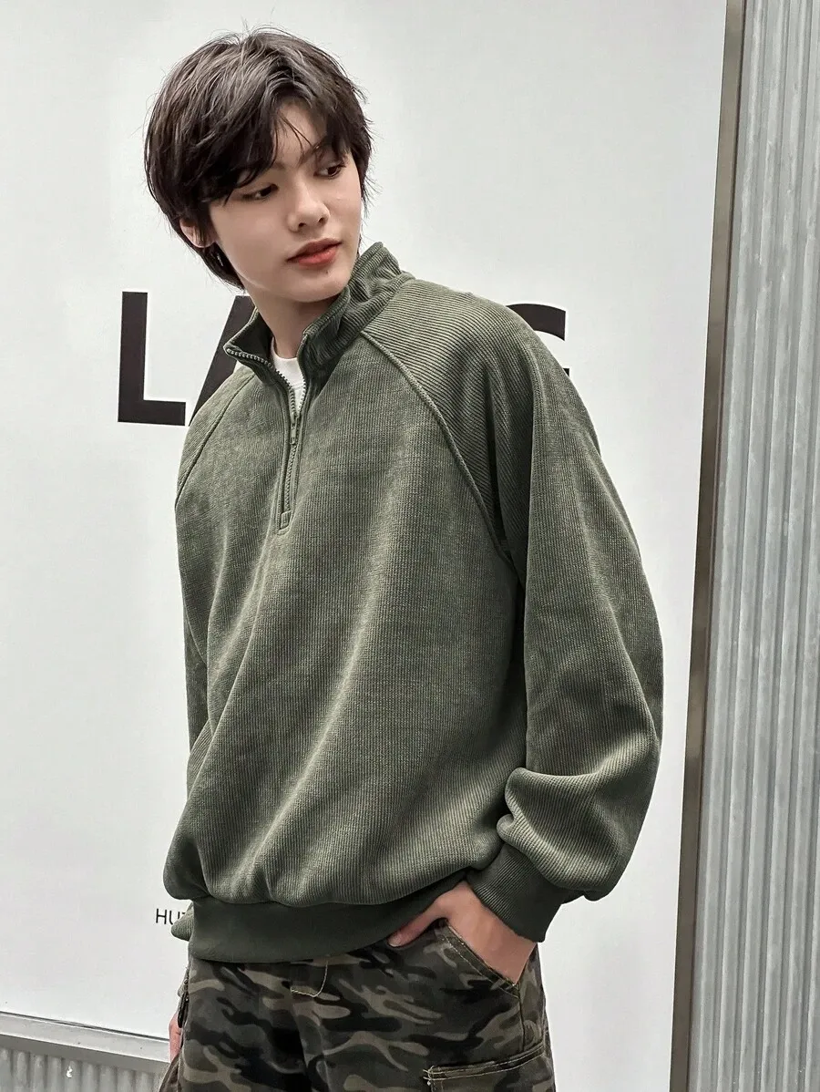 長袖 シンプル カジュアル トップス デイリーウェア