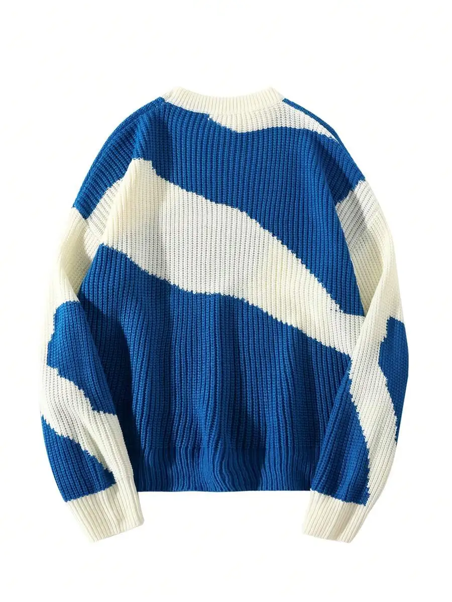 クルーネック プルオーバー ニットウェア メンズ