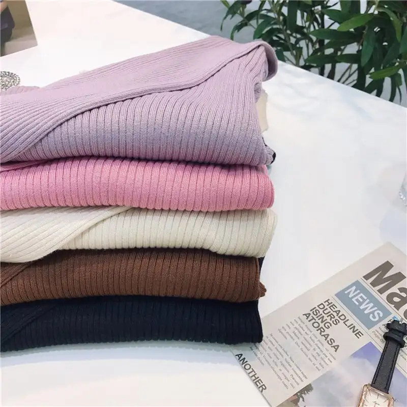 トップス カットソー · セーター ニット 女性らしい セクシー Vネック