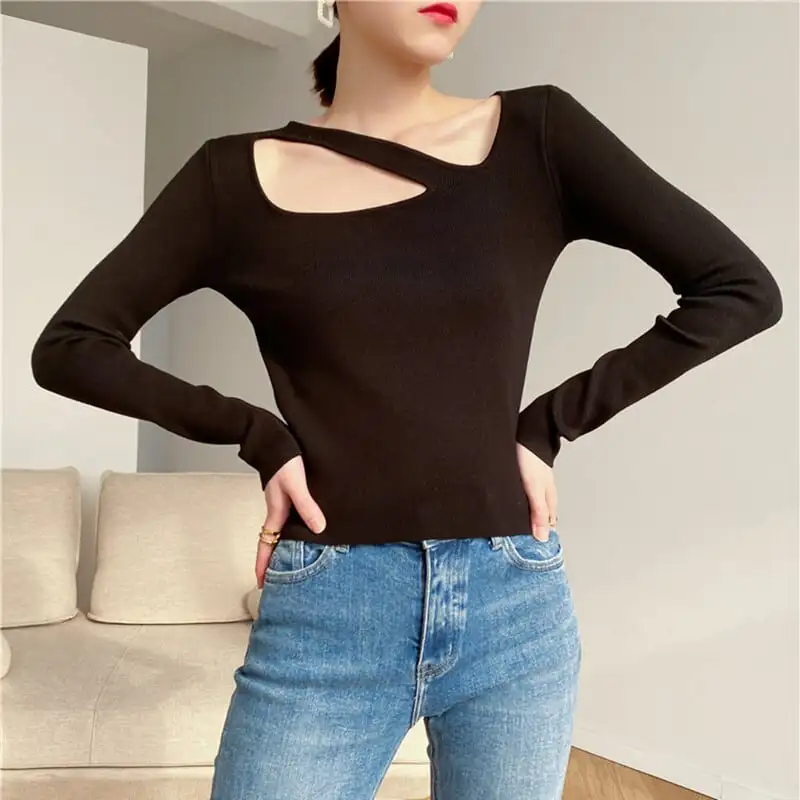 トップス カットソー · セーター 着心地いい セクシー 綺麗め 目を奪われる