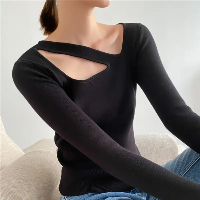 トップス カットソー · セーター 着心地いい セクシー 綺麗め 目を奪われる