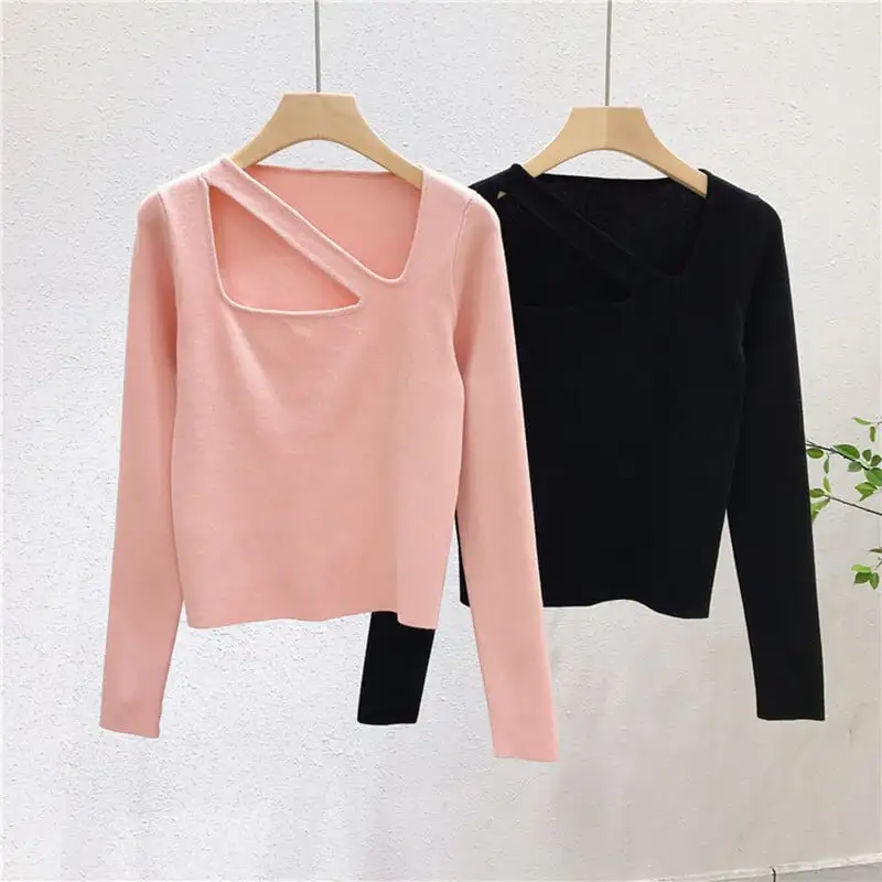 トップス カットソー · セーター 着心地いい セクシー 綺麗め 目を奪われる