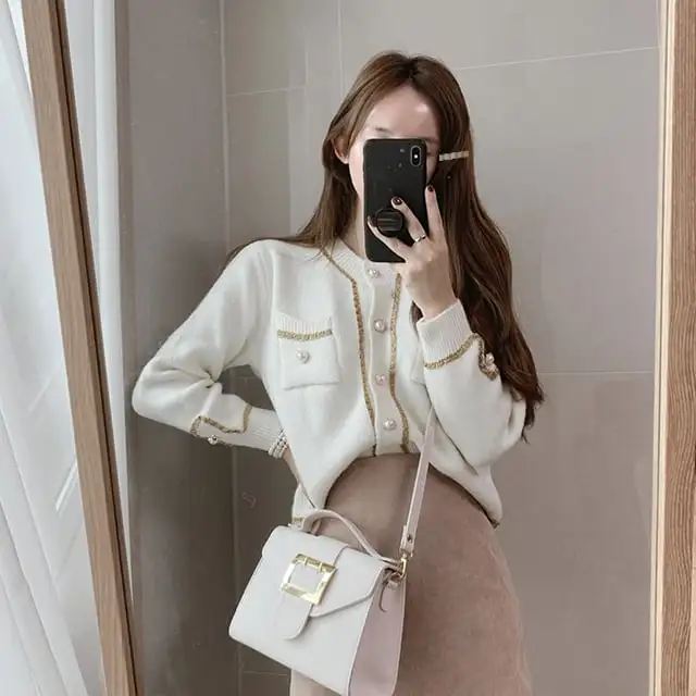 トップス カットソー シングルブレスト 長袖 Vネック 着まわし抜群 シンプル 個性