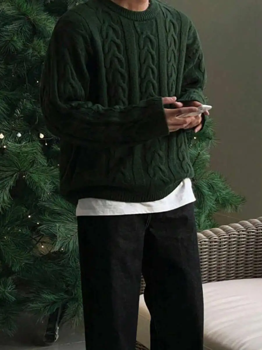 セーター 軽量 暖かい ケーブル編み