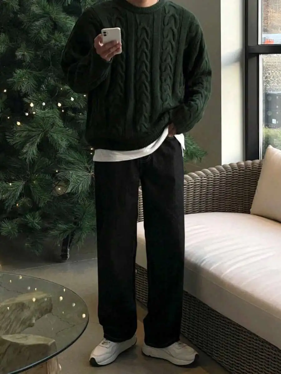 セーター 軽量 暖かい ケーブル編み