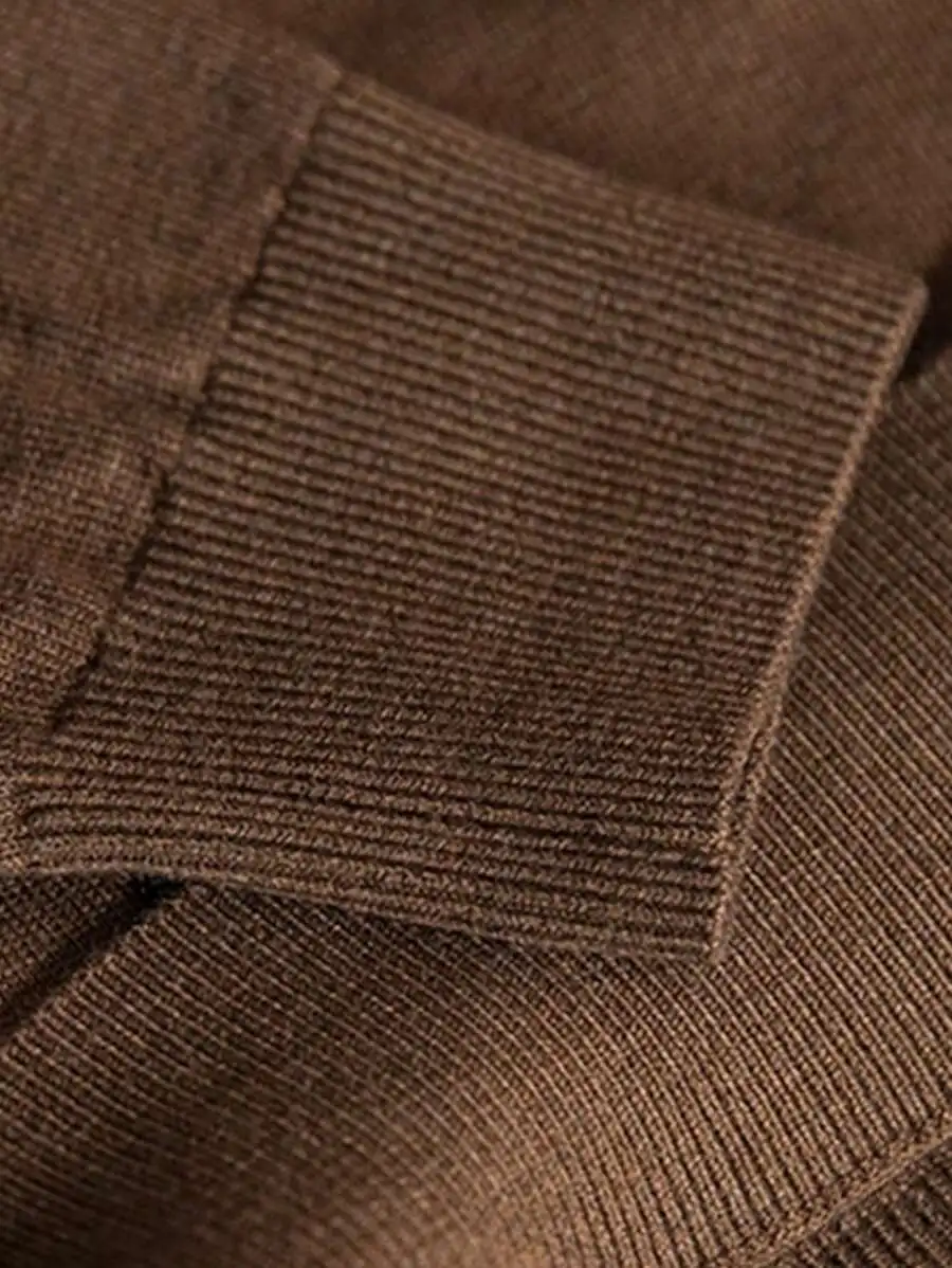 メンズ 無地 カジュアル タートルネック 長袖 プルオーバー セーター