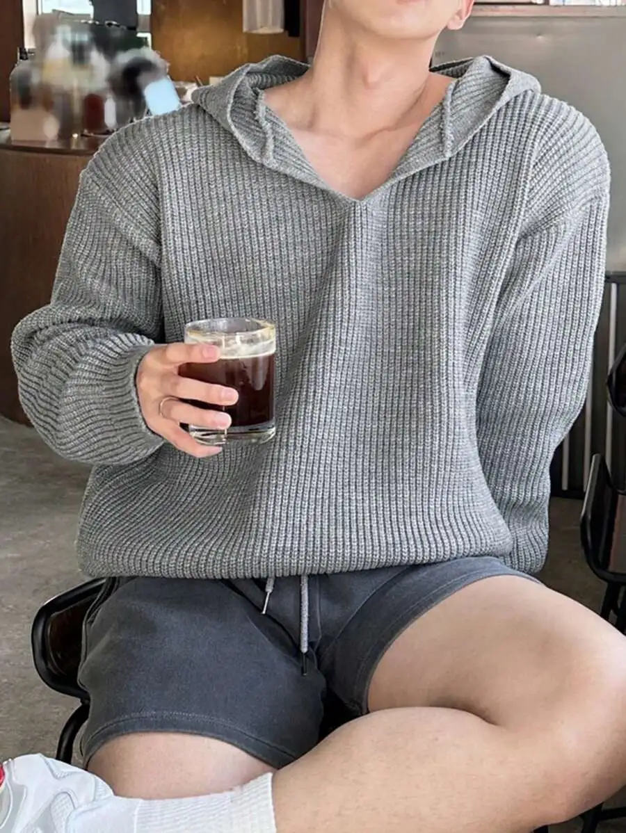 メンズ グレー カジュアル セーター