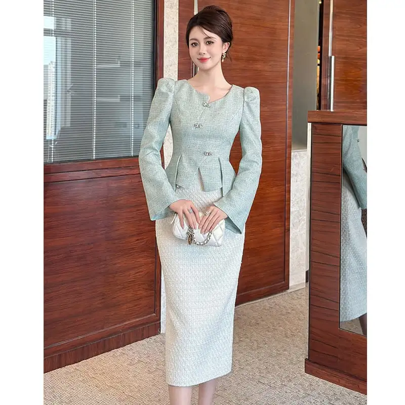 トップス スピーカースリーブ スリット 長袖 エレガント