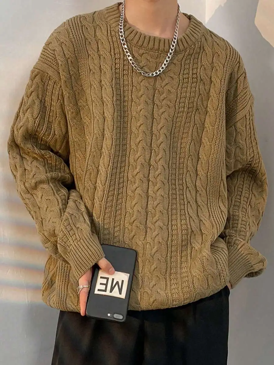 オーバーサイズ ドロップショルダー ルーズフィット カジュアルセーター