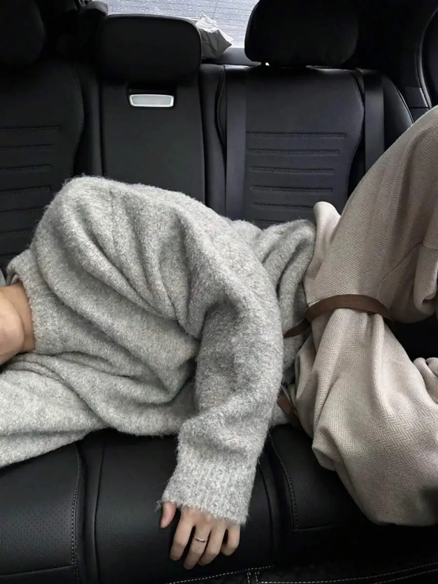 オーバーサイズ リラックス ルーズフィット ニットセーター