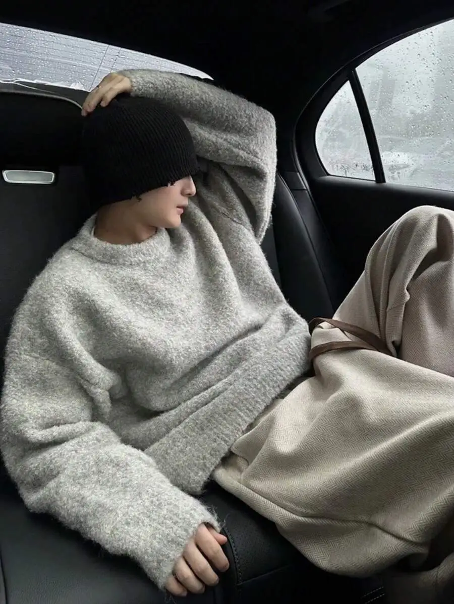 オーバーサイズ リラックス ルーズフィット ニットセーター