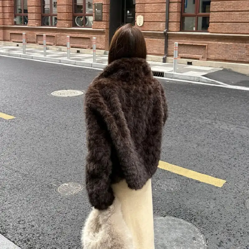 アウター フェイクファー モコモコ ジャケット お出かけコーデ