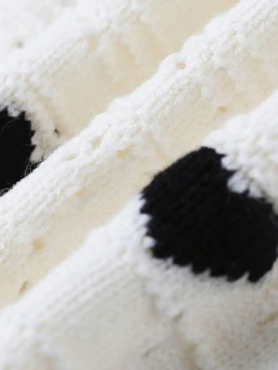 【90-160cm】ガールズ ファッション  ハート柄 着心地良い カーディガン