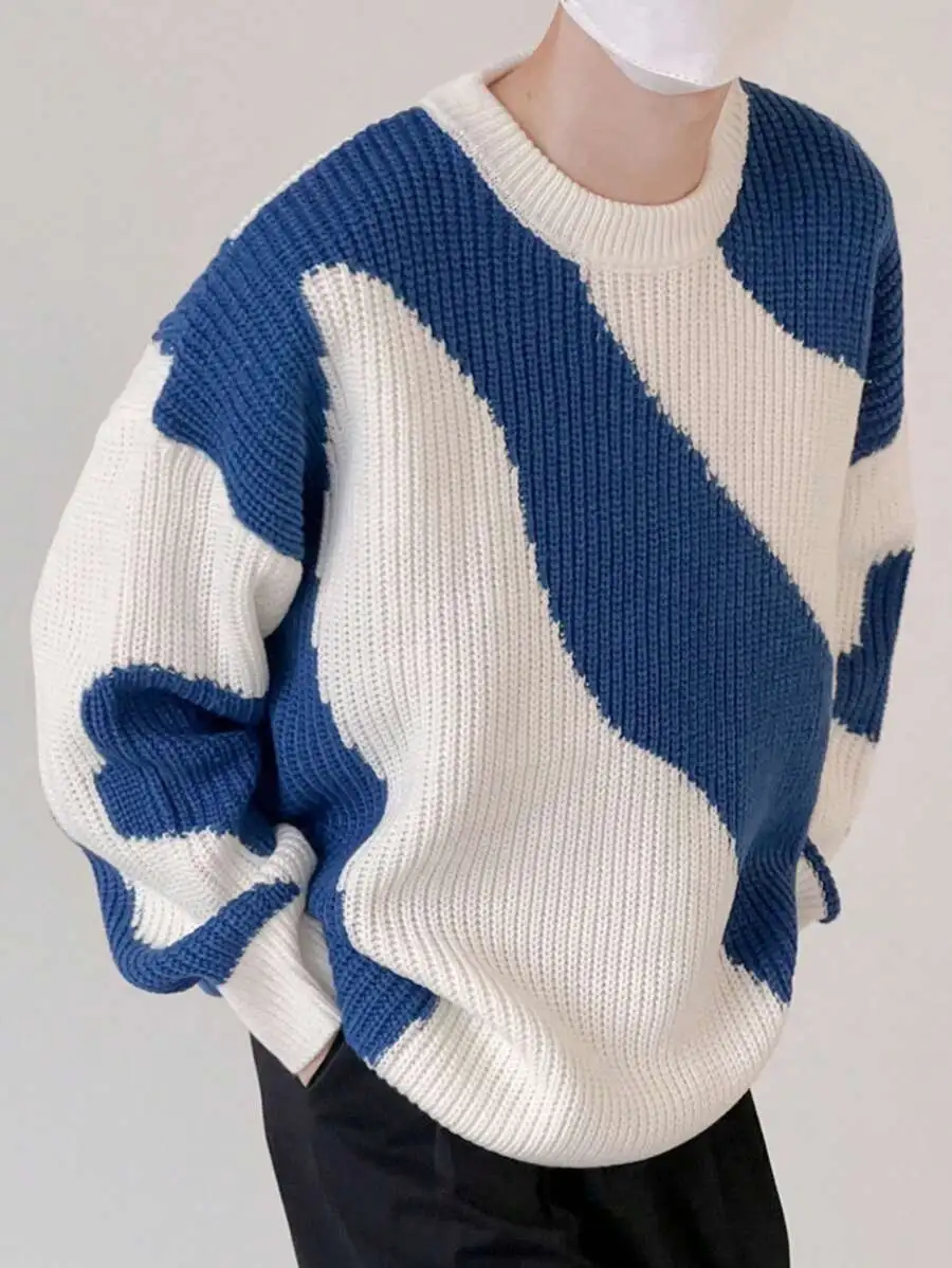 クルーネック プルオーバー ニットウェア セーター