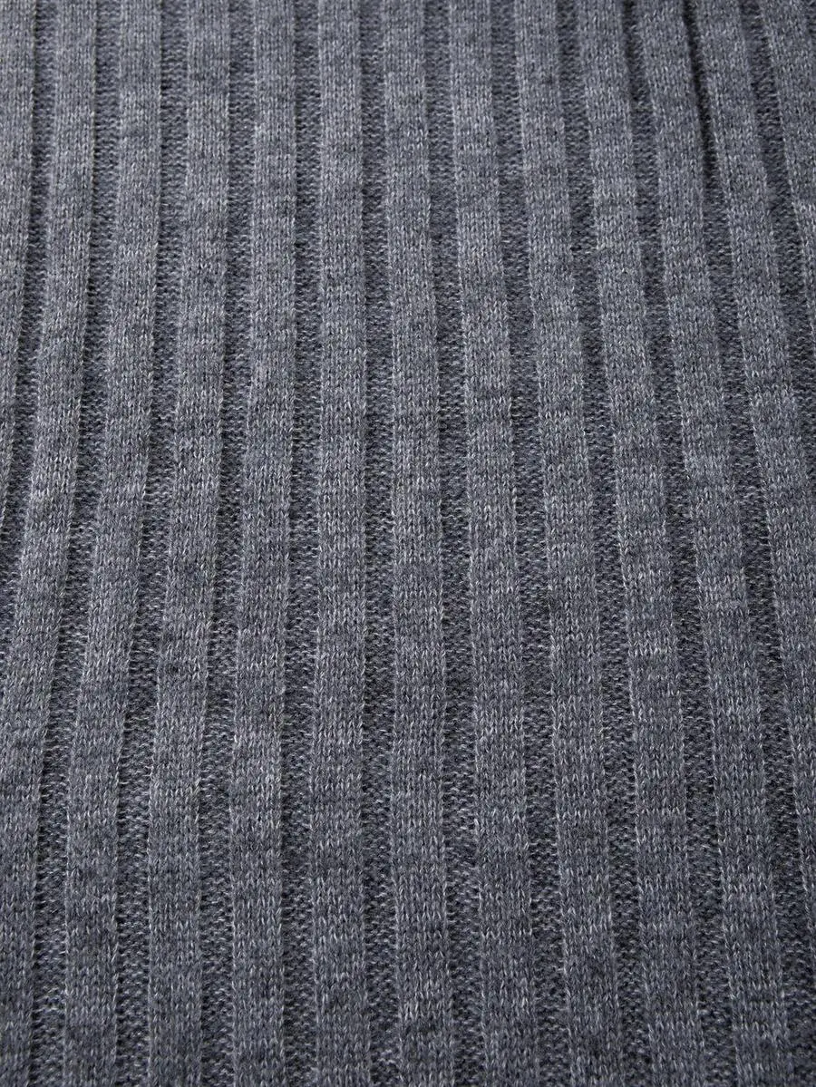 ストリート ドロップショルダー クルーネック 長袖 ニットプルオーバー セーター