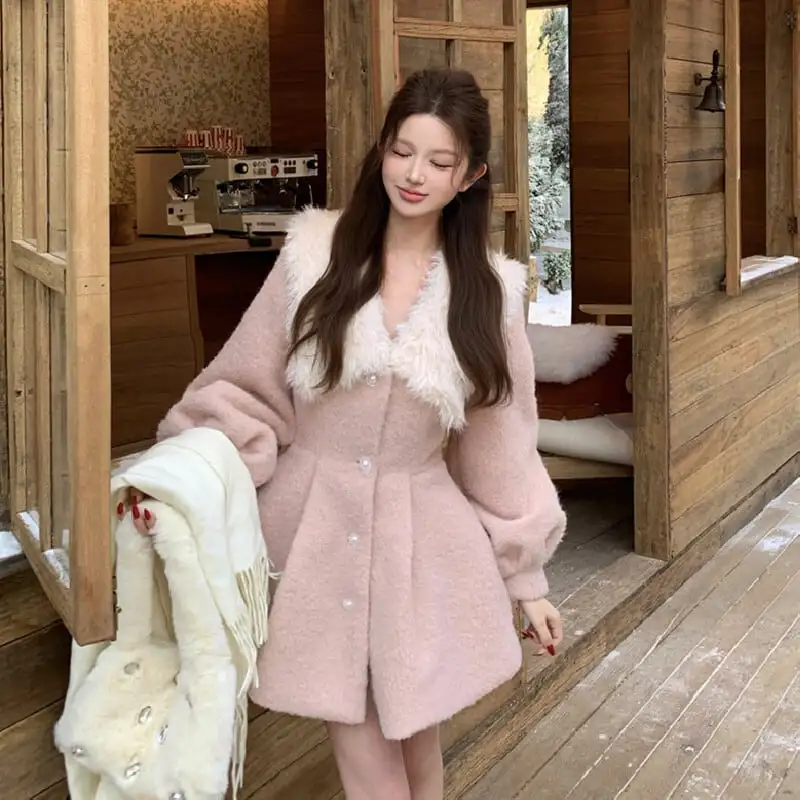 お嬢様 カジュアル ウエストシェイプ コート