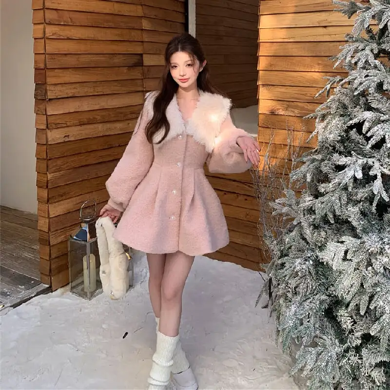 お嬢様 カジュアル ウエストシェイプ コート