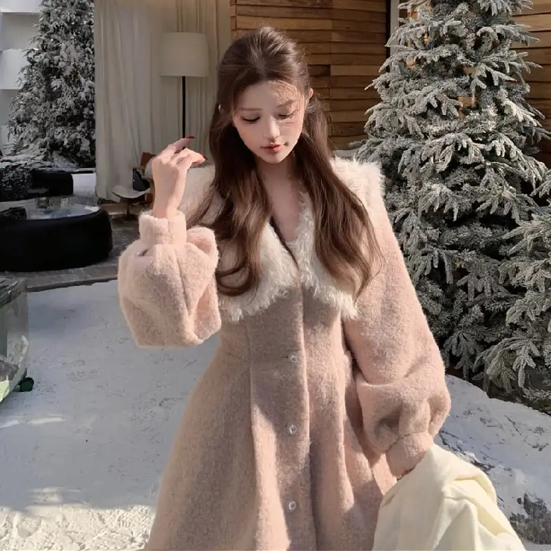 お嬢様 カジュアル ウエストシェイプ コート