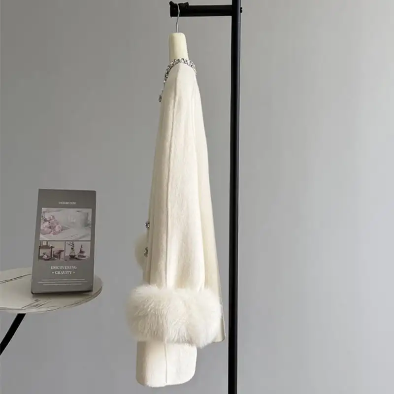 アウター コート 3色展開 シングルブレスト ラインストーン ベージュ グレー ブラック