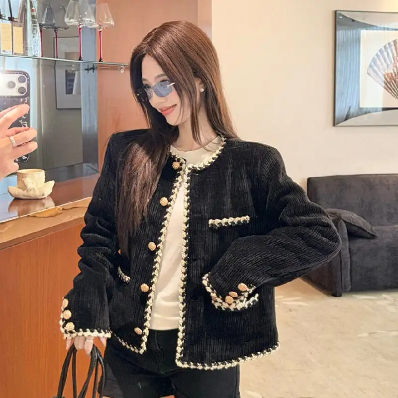 アウター ジャケット シングルブレスト 大人カジュアル ブラック