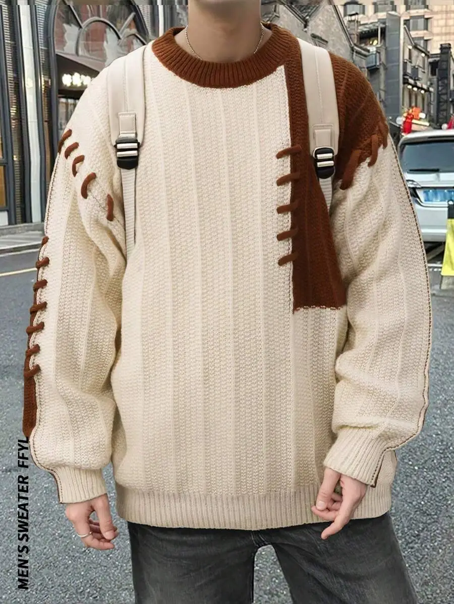 ルーズ ニット セーター ストリートウェア 長袖 トップス