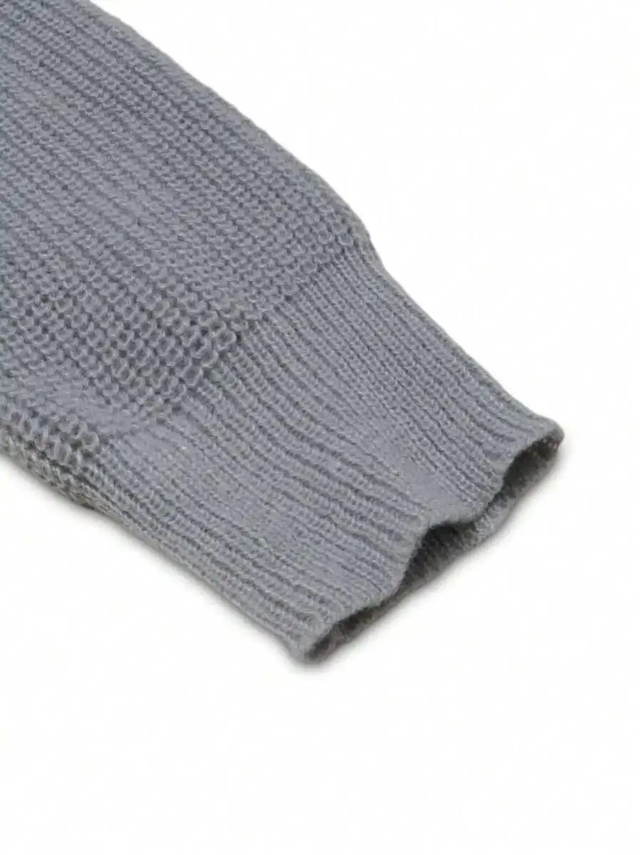 ルーズ カジュアル リラックス ドロップショルダー 無地 ニット カーディガン