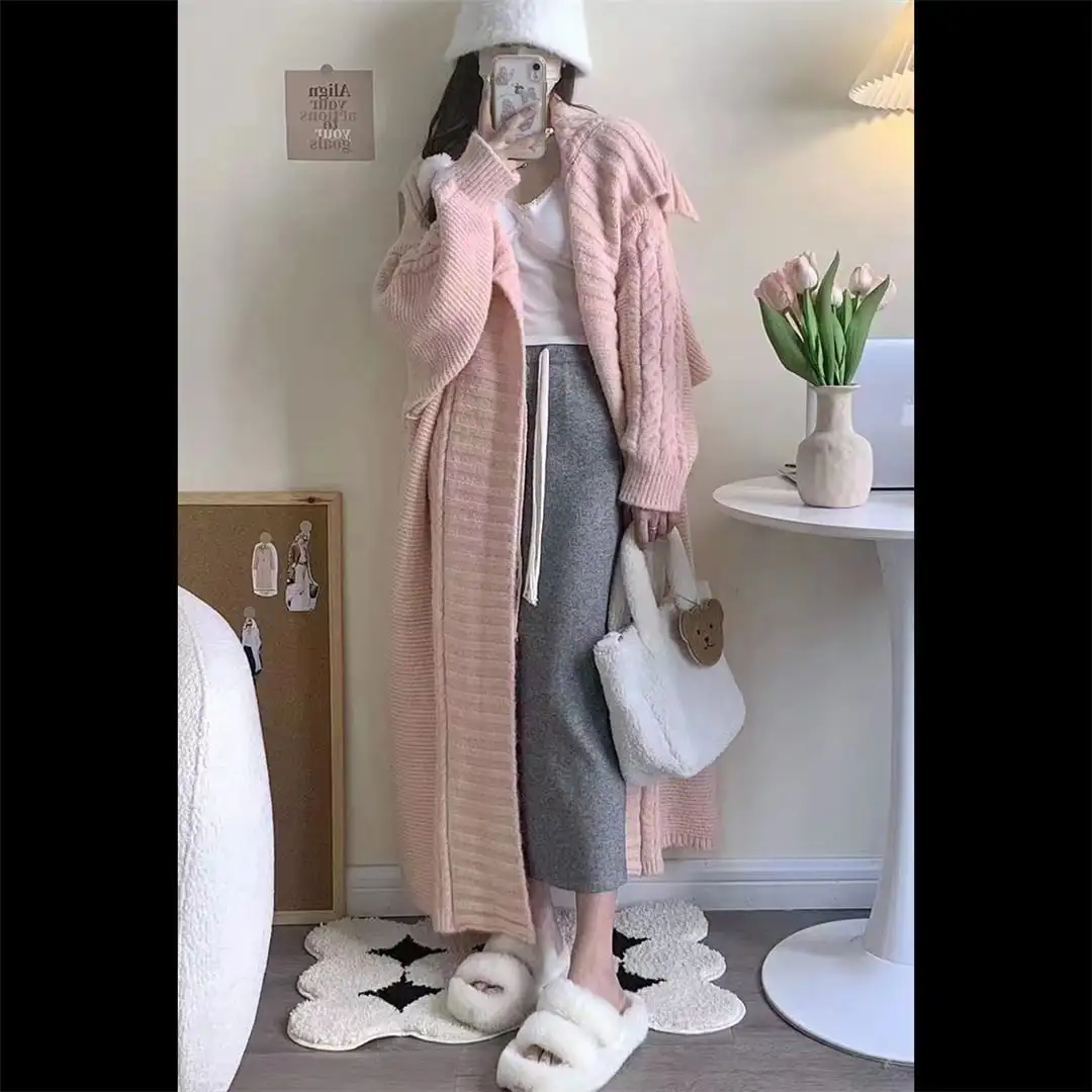 6colors 大人ゆるめ デザイナーズ オーバーサイズシルエット ミディアムカーディガン