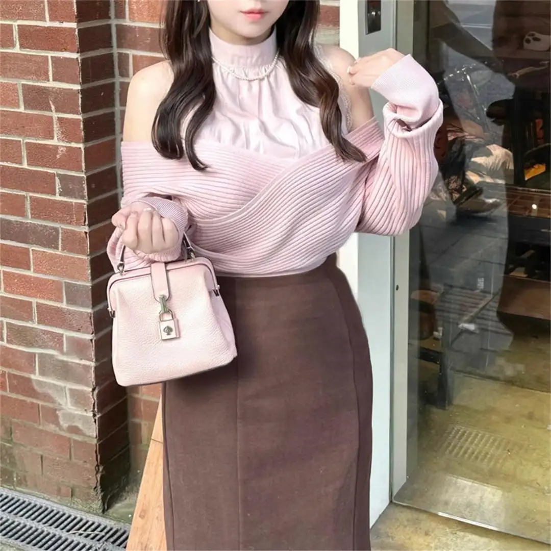 セットアップ 可愛い オフショルダー トップス＆スカート