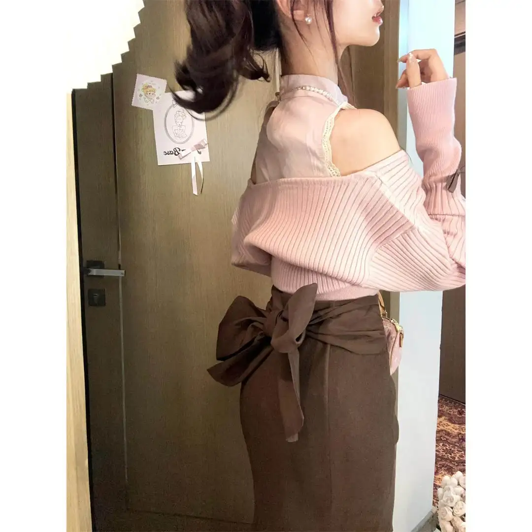 セットアップ 可愛い オフショルダー トップス＆スカート