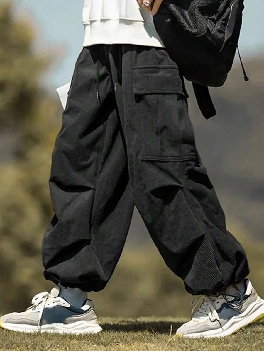 ルーズフィット コーデュロイ カーゴパンツ