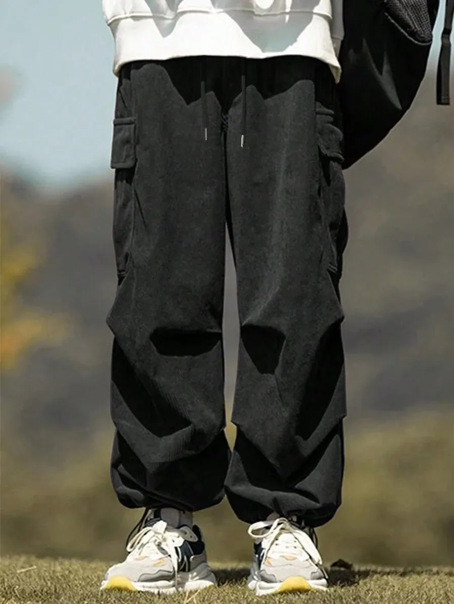 ルーズフィット コーデュロイ カーゴパンツ