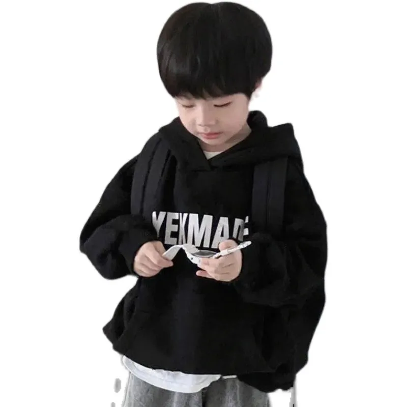 【90-160cm】大好評 カジュアル カッコイイ ルーズ フード付き パーカー