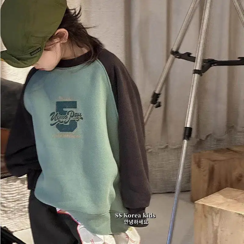 【80-140cm】今季大注目 カジュアル バイカラー 合わせやすい トレーナー