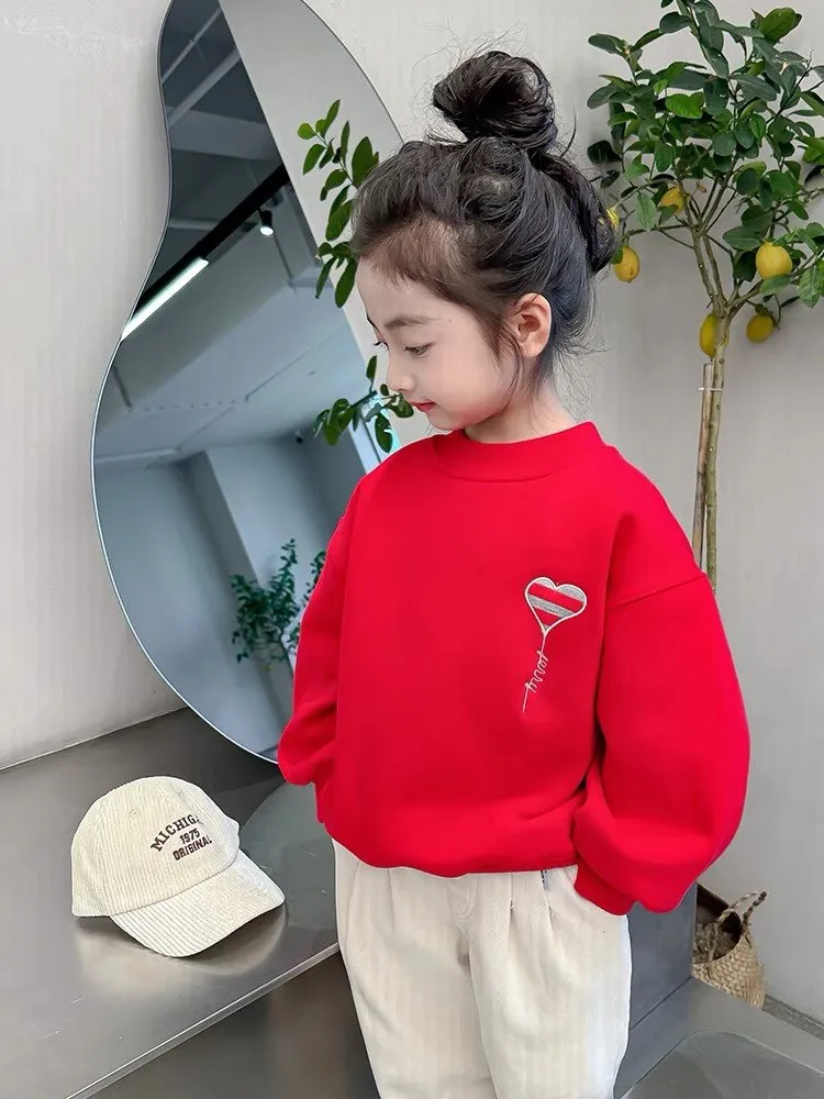 【80-150cm】人気上昇中 可愛い 合わせやすい ラウンドネック トレーナー