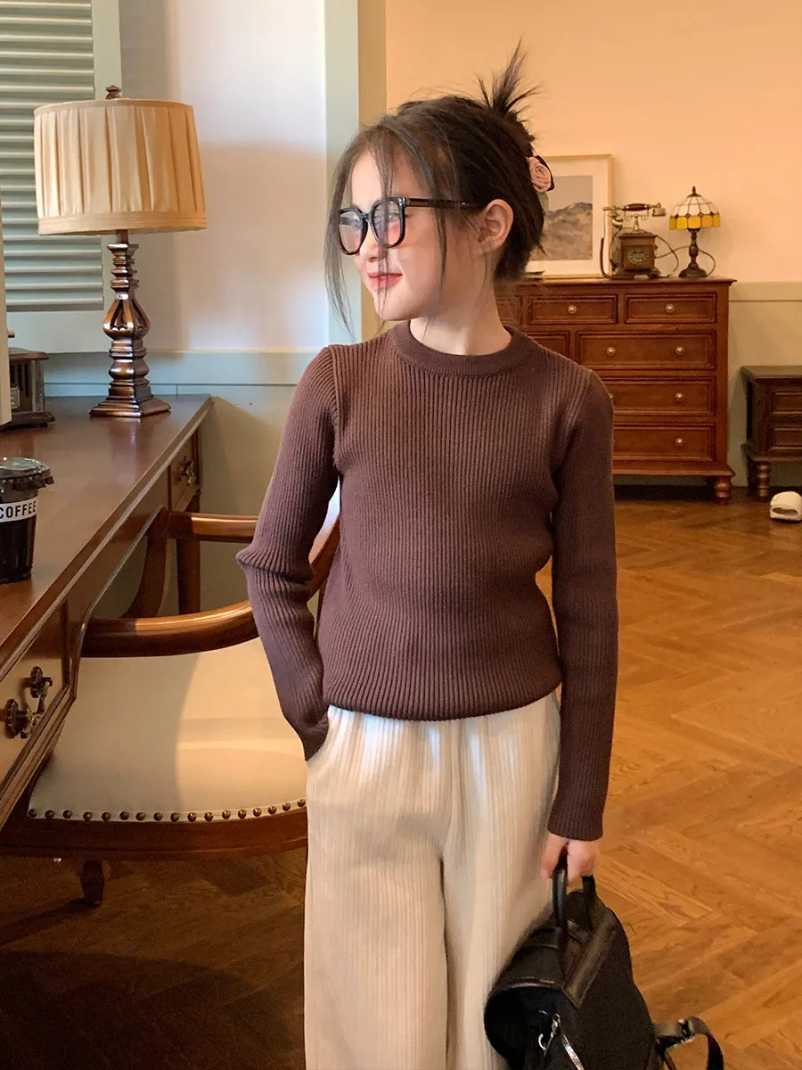 【110-160cm】大好評 シンプル 可愛い おしゃれ 定番 人気 ニット セーター