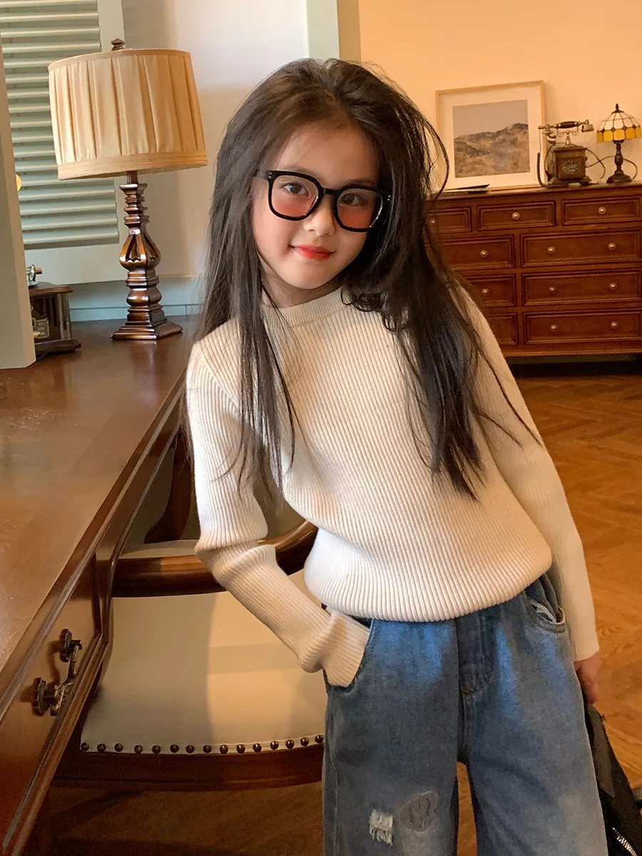 【110-160cm】大好評 シンプル 可愛い おしゃれ 定番 人気 ニット セーター