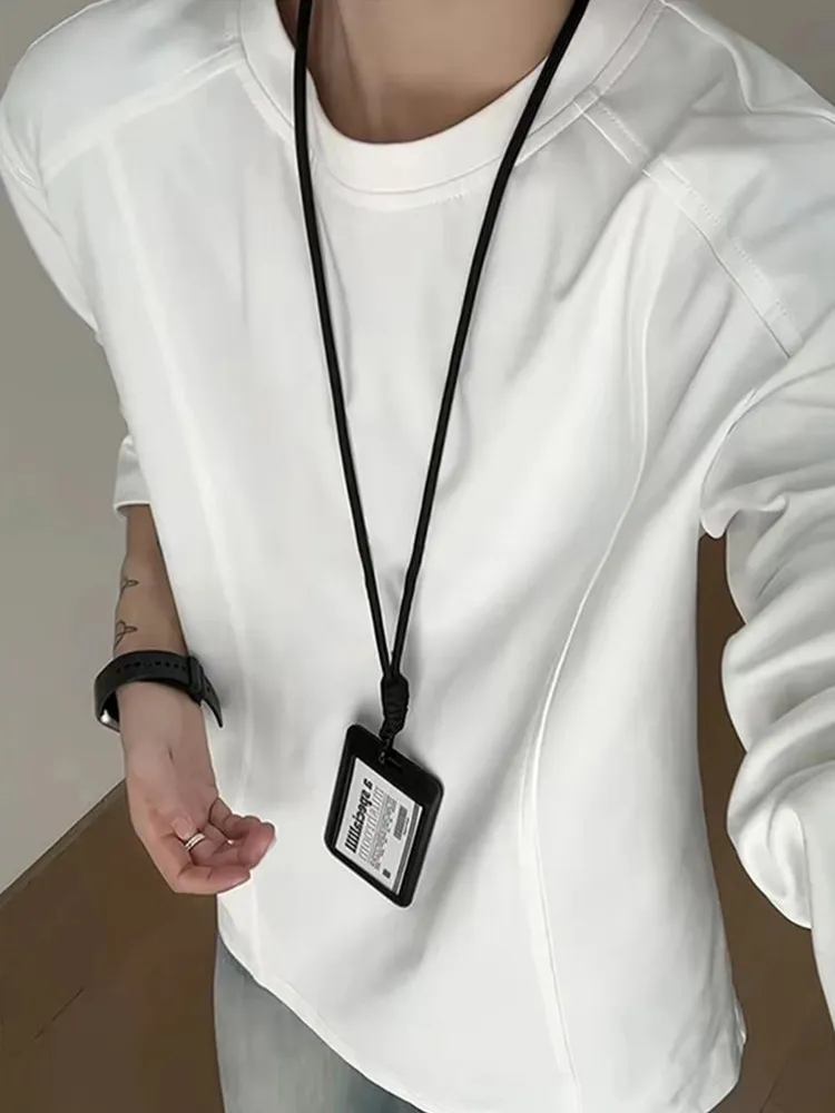 大好評 ラウンドネック ルーズ 合わせやすい 長袖 Tシャツ