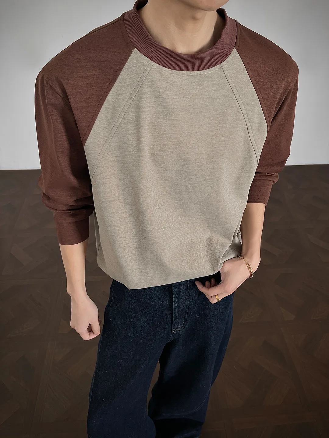 トレンド カジュアル 合わせやすい 長袖 Tシャツ