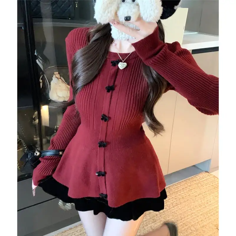 2colorsトップス セーター 可愛い 着心地良い 合わせやすい